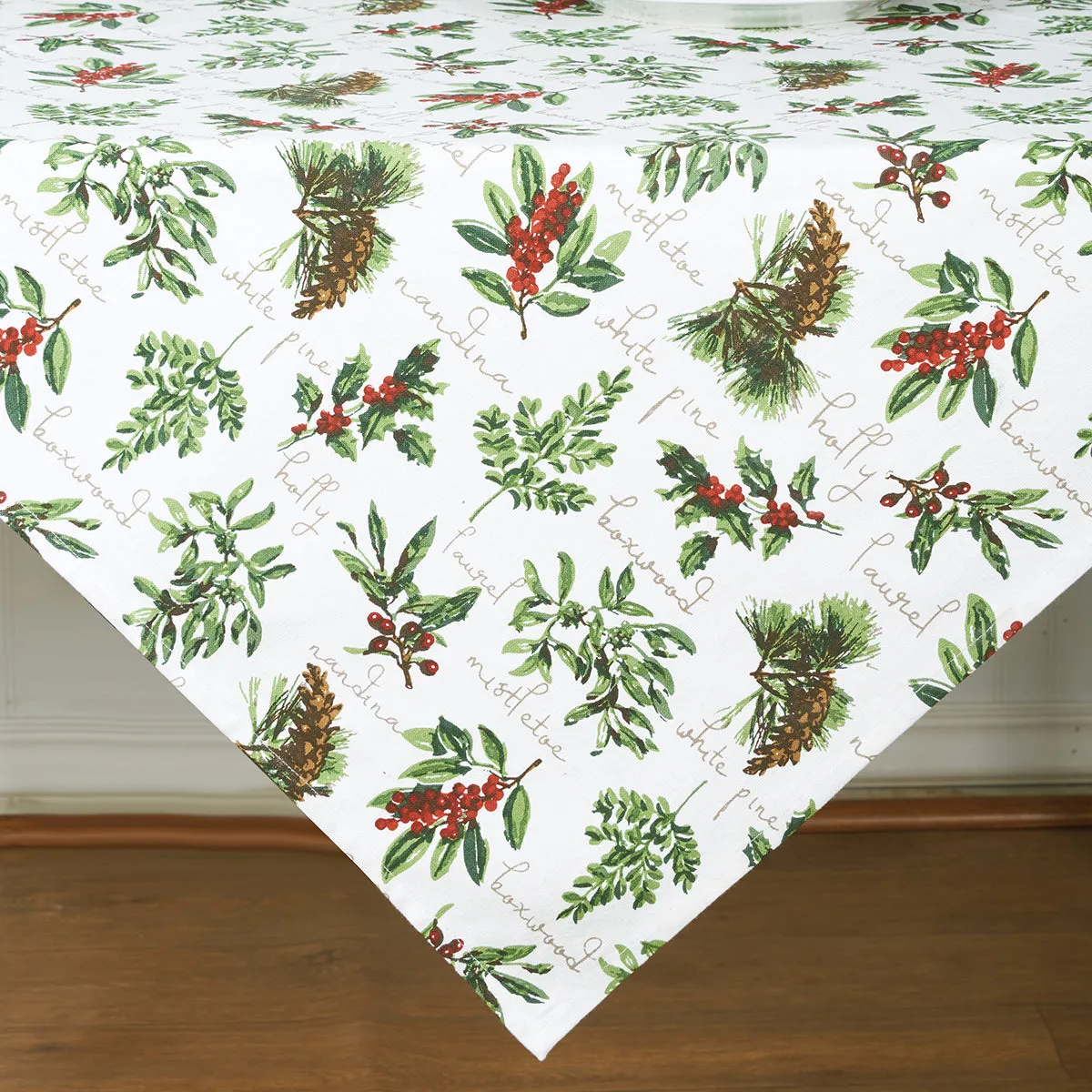 Winter Botanical Woven Table Linens