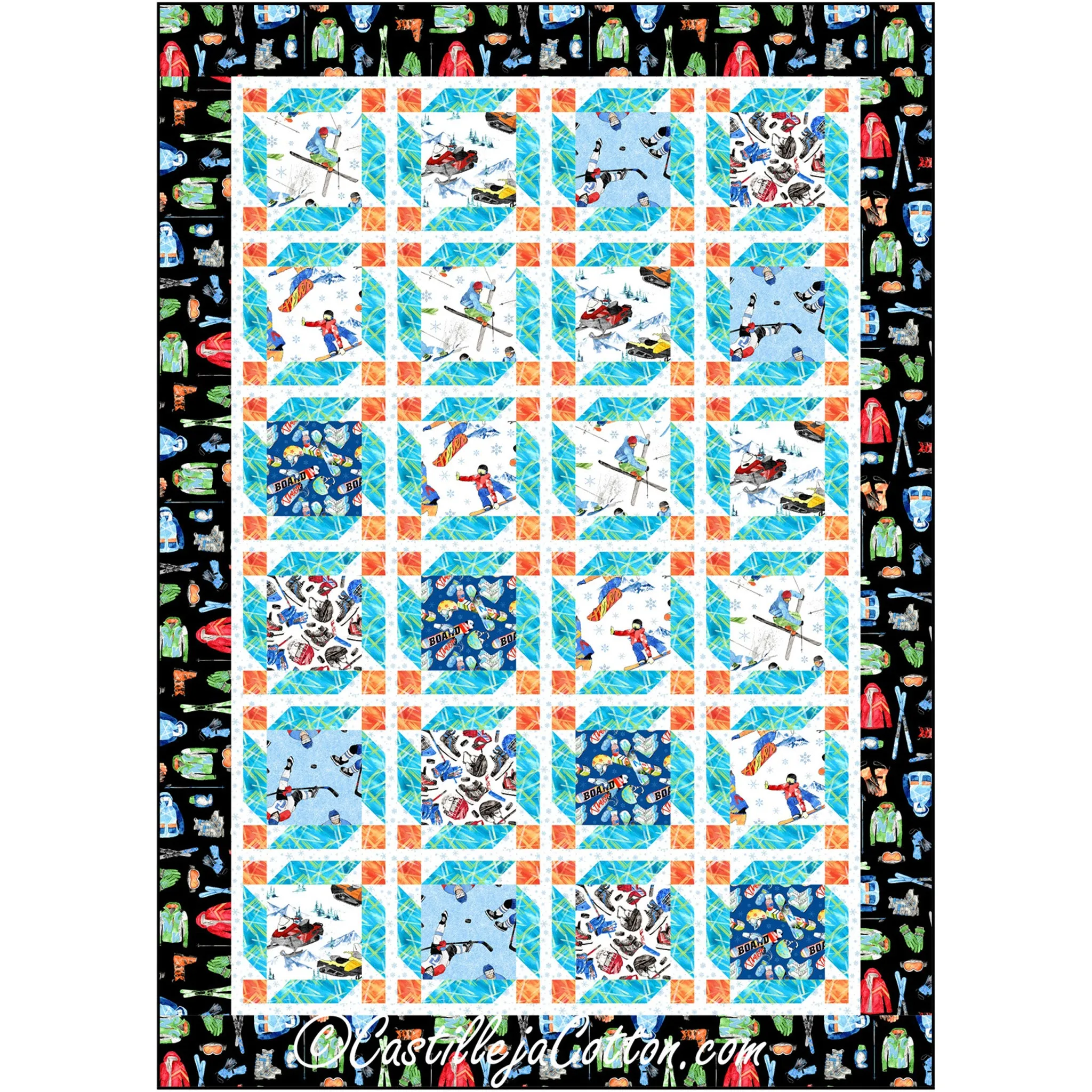 Winter Games Quilt Pattern CJC-59351 - Paper Pattern