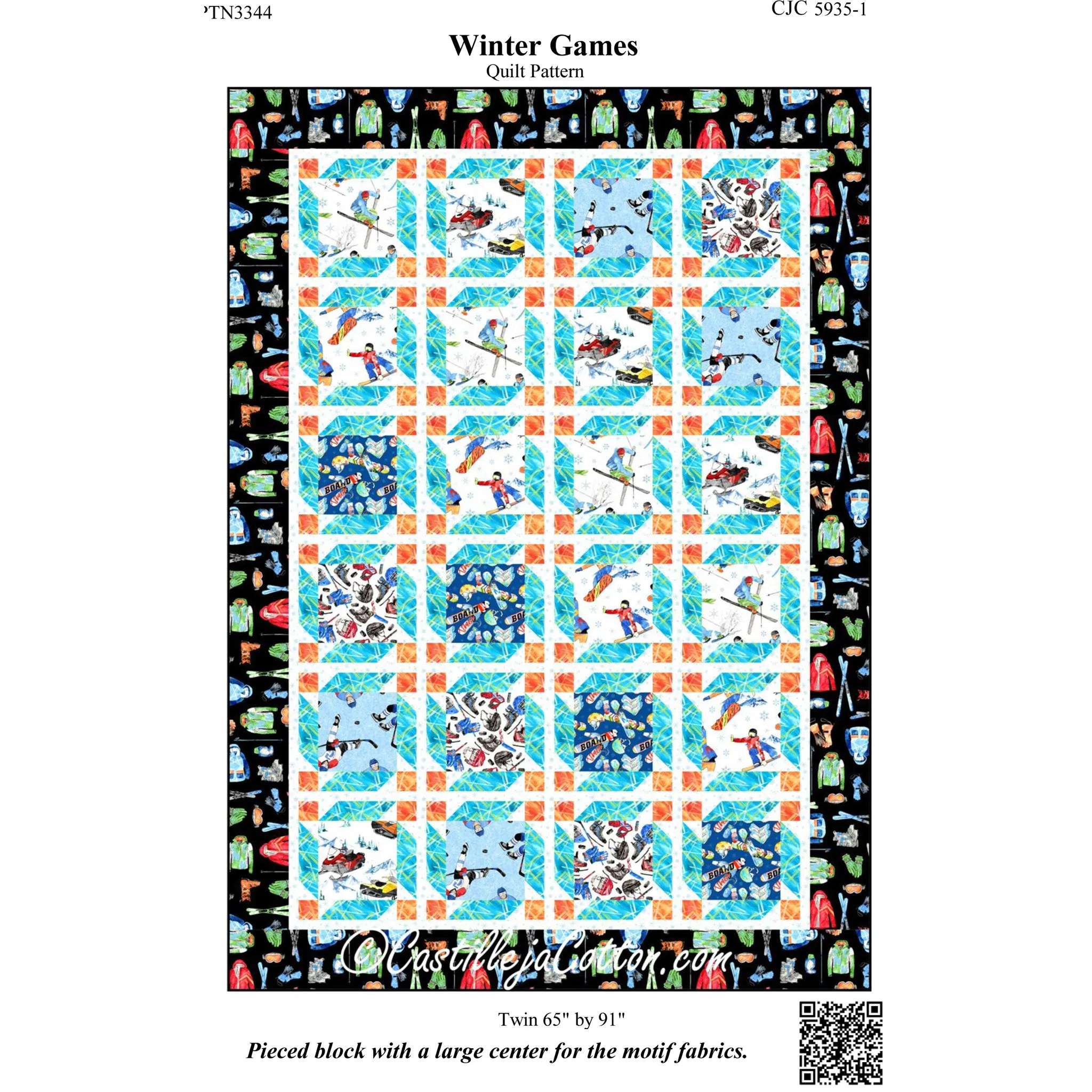Winter Games Quilt Pattern CJC-59351 - Paper Pattern