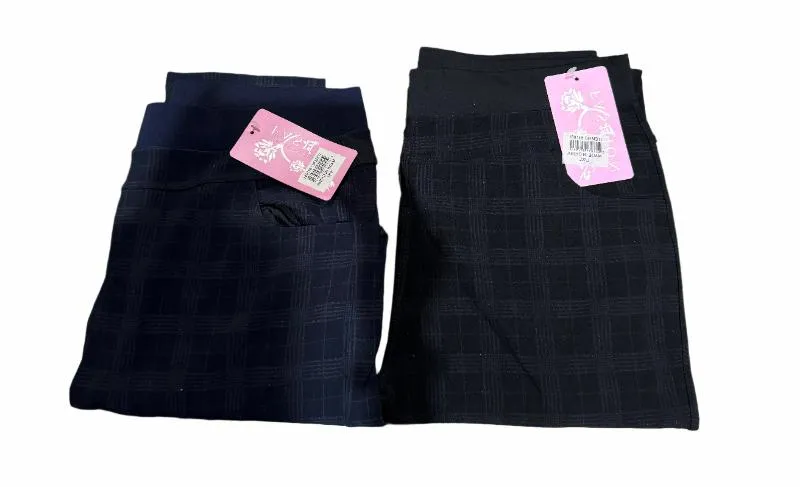 Women Stripes Fleece Lining Trousers Pants Wholesale