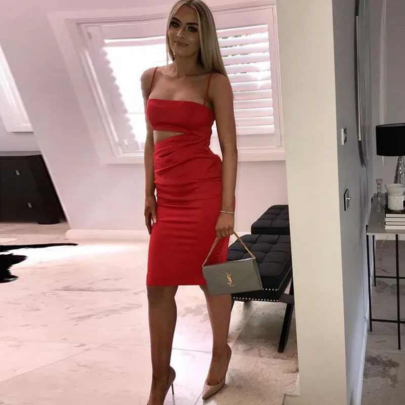 Women's Summer Sheath Spandex Sleeveless Dress