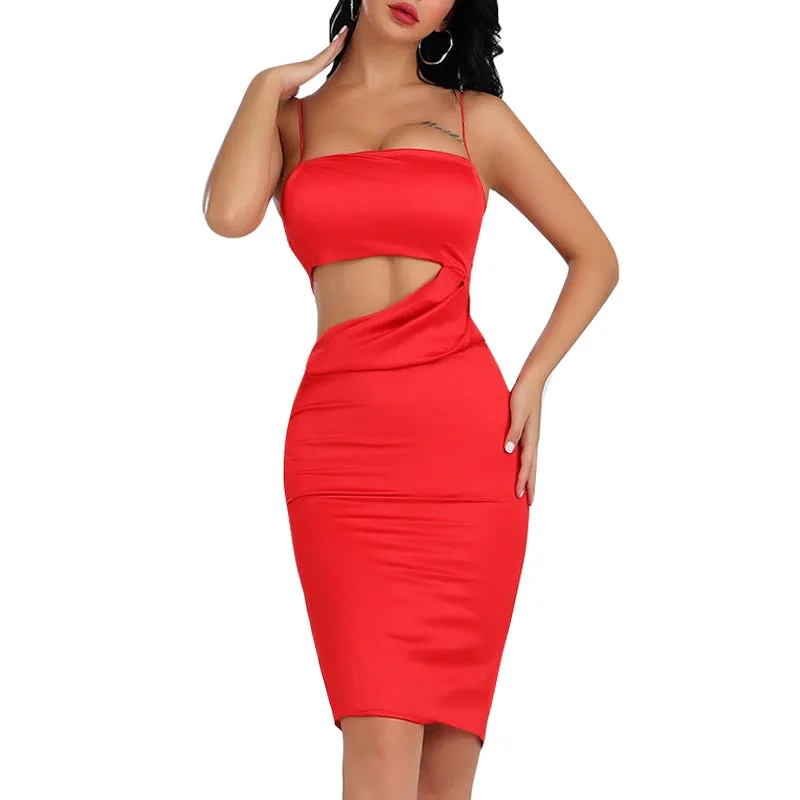 Women's Summer Sheath Spandex Sleeveless Dress