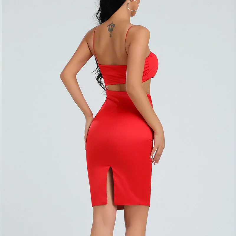 Women's Summer Sheath Spandex Sleeveless Dress
