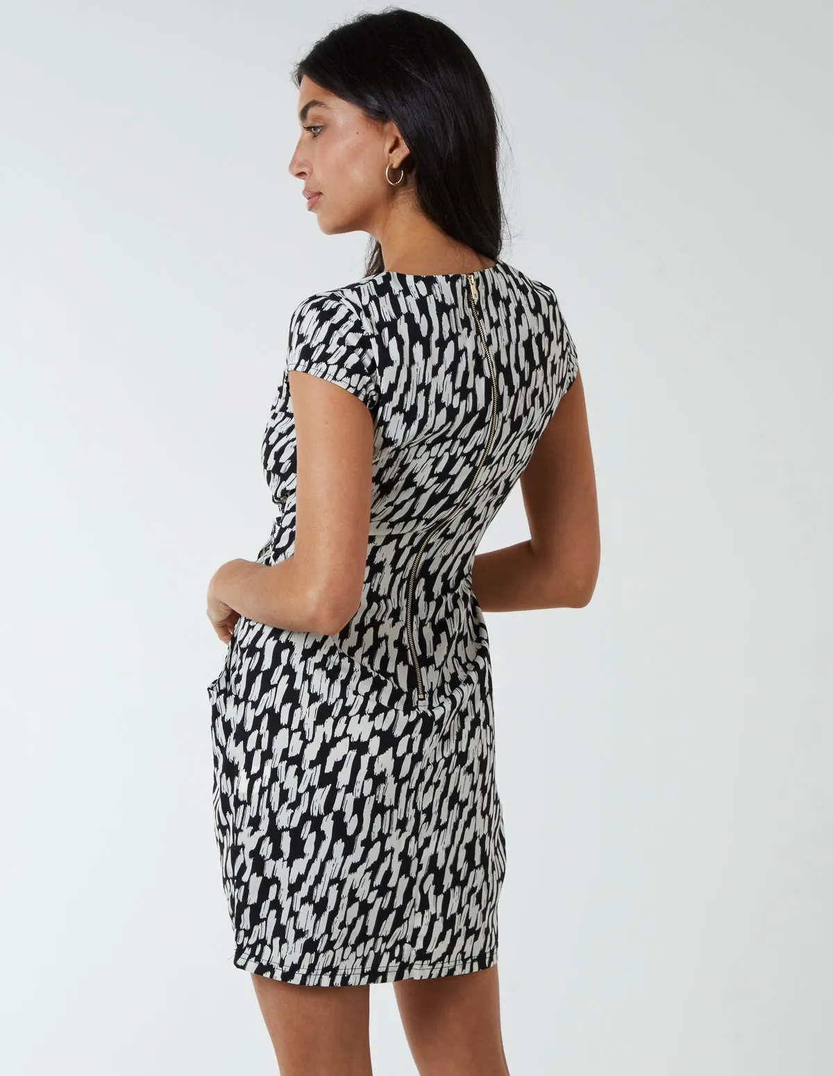 Wrap Tulip Hem Dress