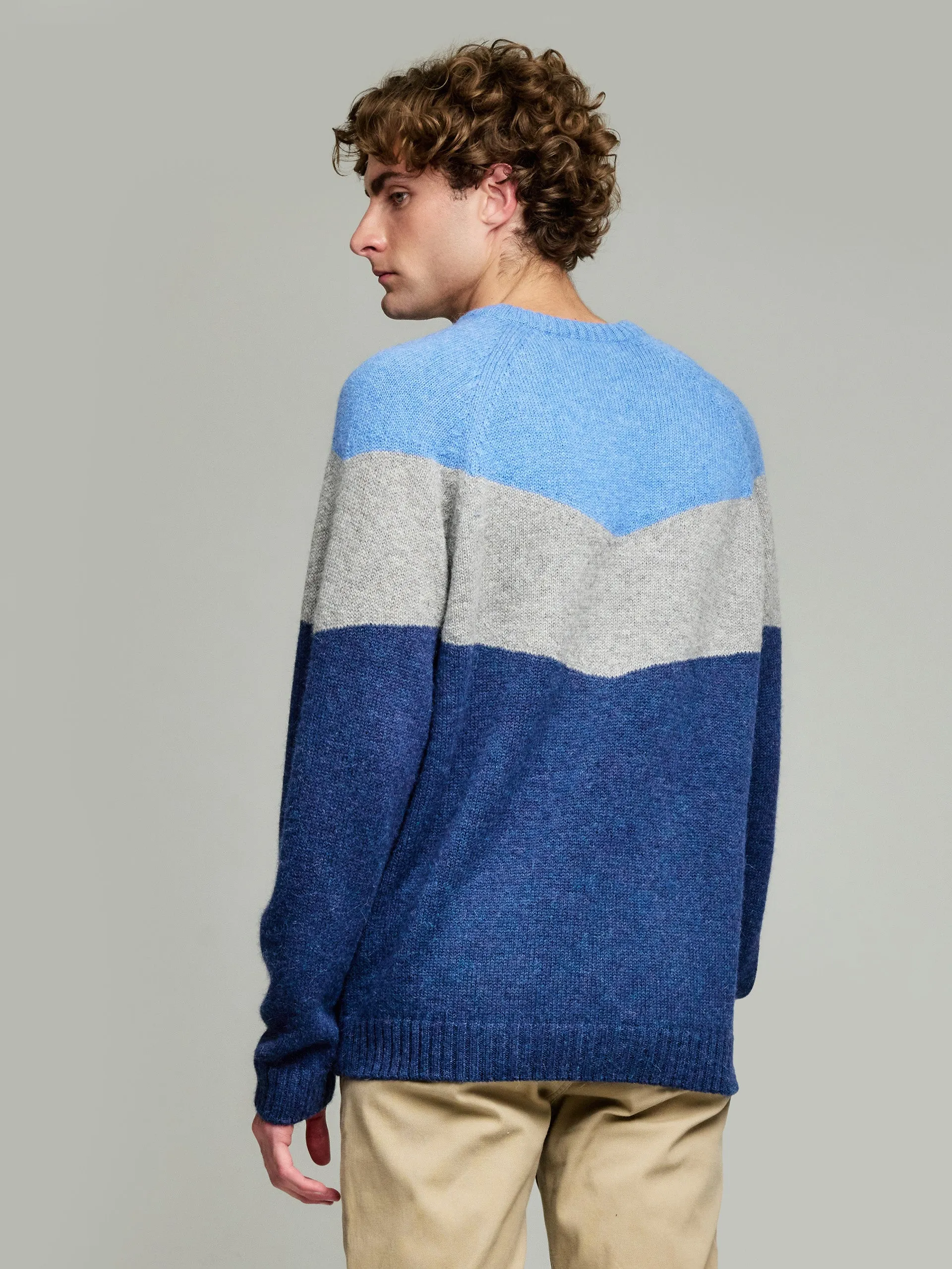 Yannick Sweater Baby Alpaca Color Blue