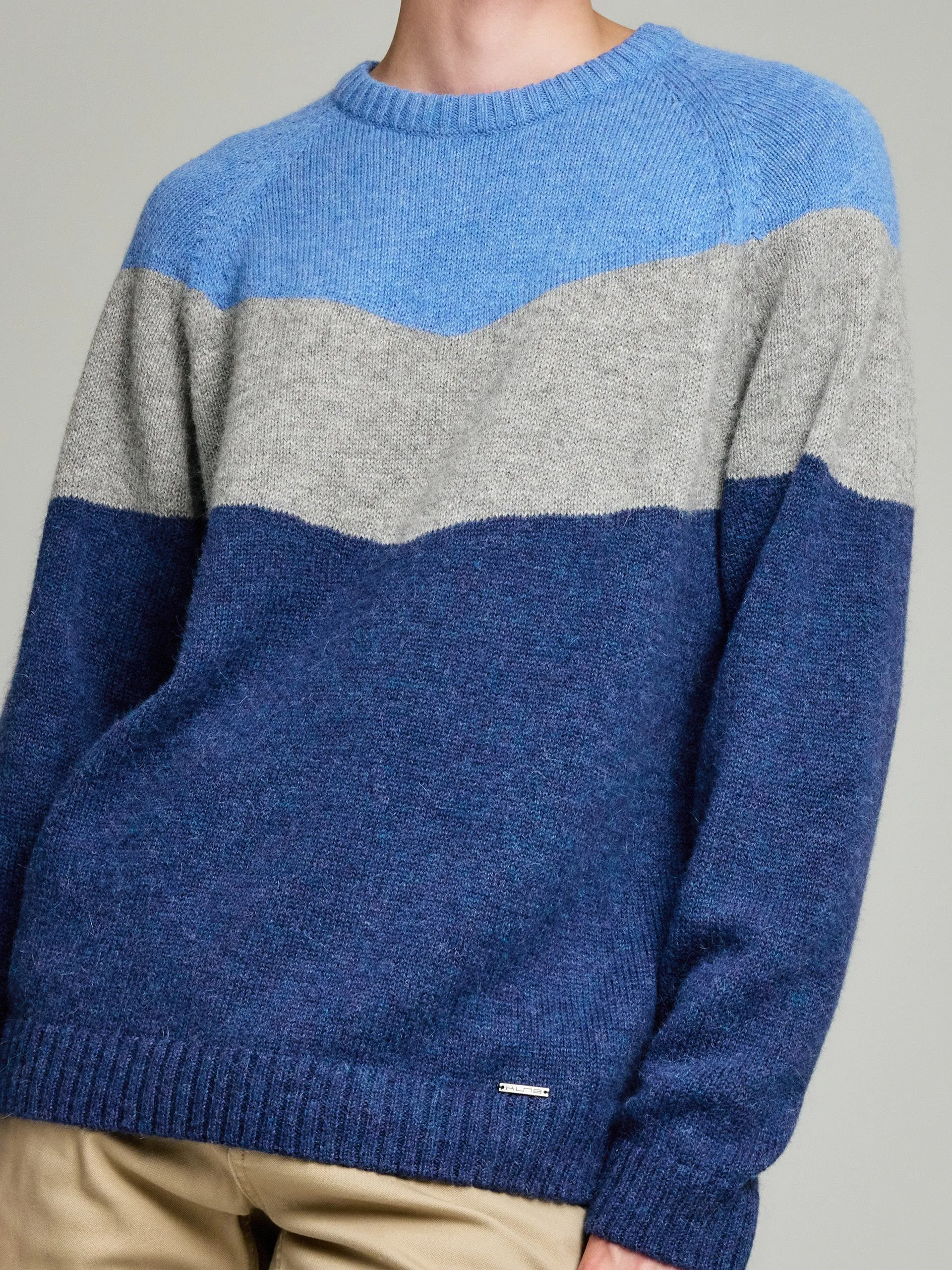 Yannick Sweater Baby Alpaca Color Blue