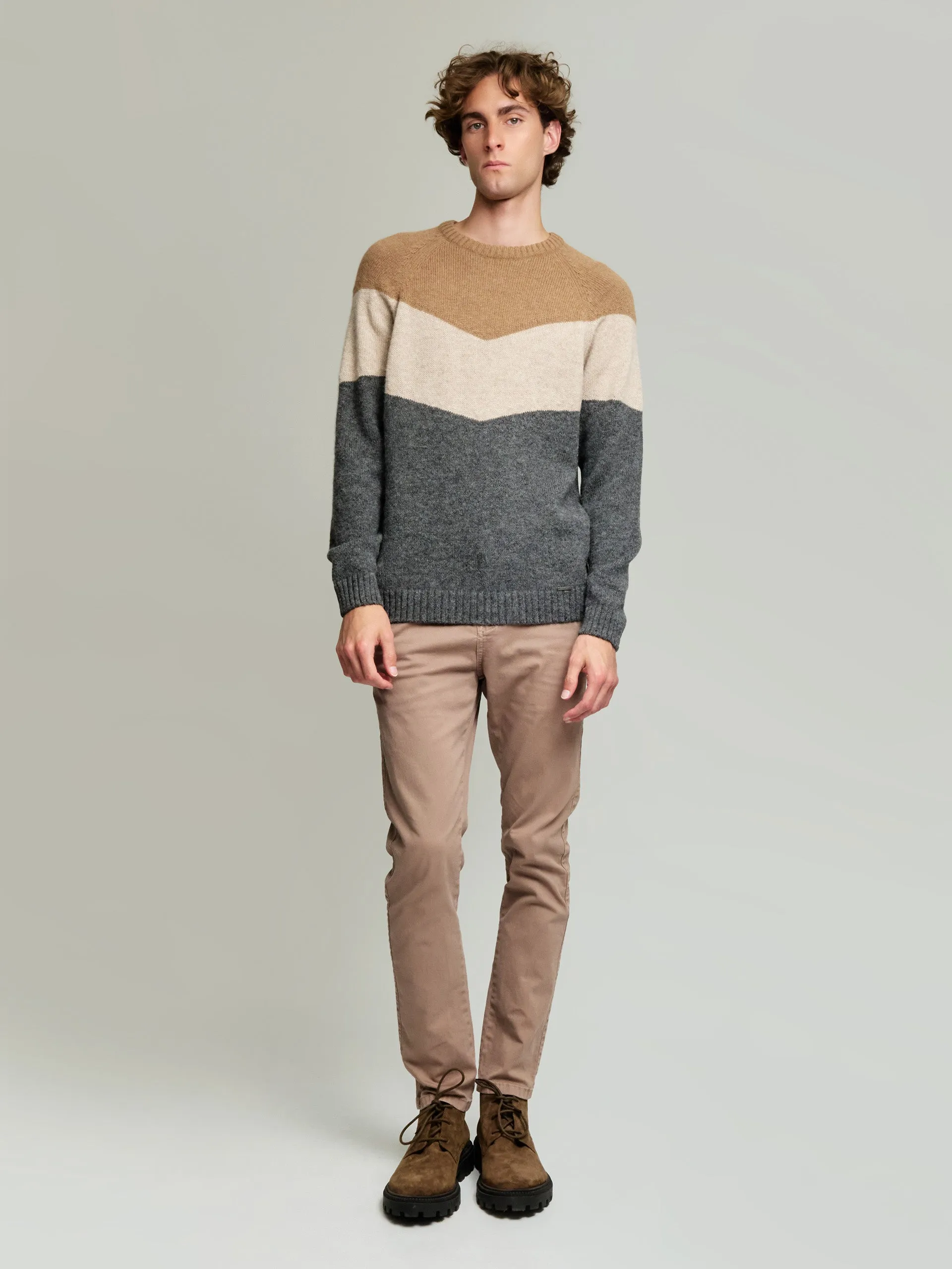 Yannick Sweater Baby Alpaca Color Grey
