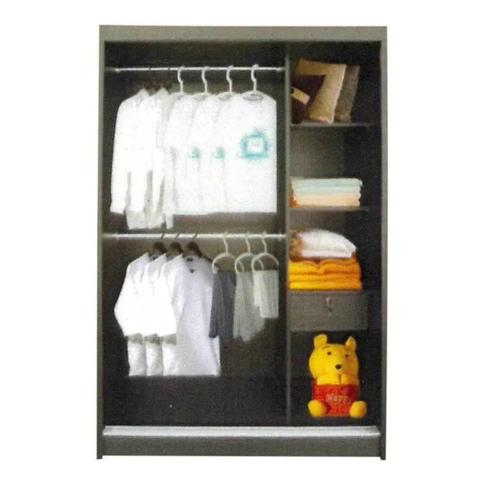 Zooey Walnut 4ft Sliding Wardrobe